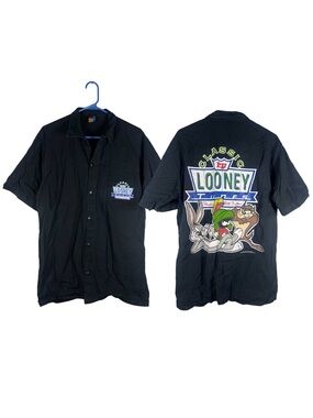 Vintage 1994 Sun Sportswear Looney Tunes Button Down Large